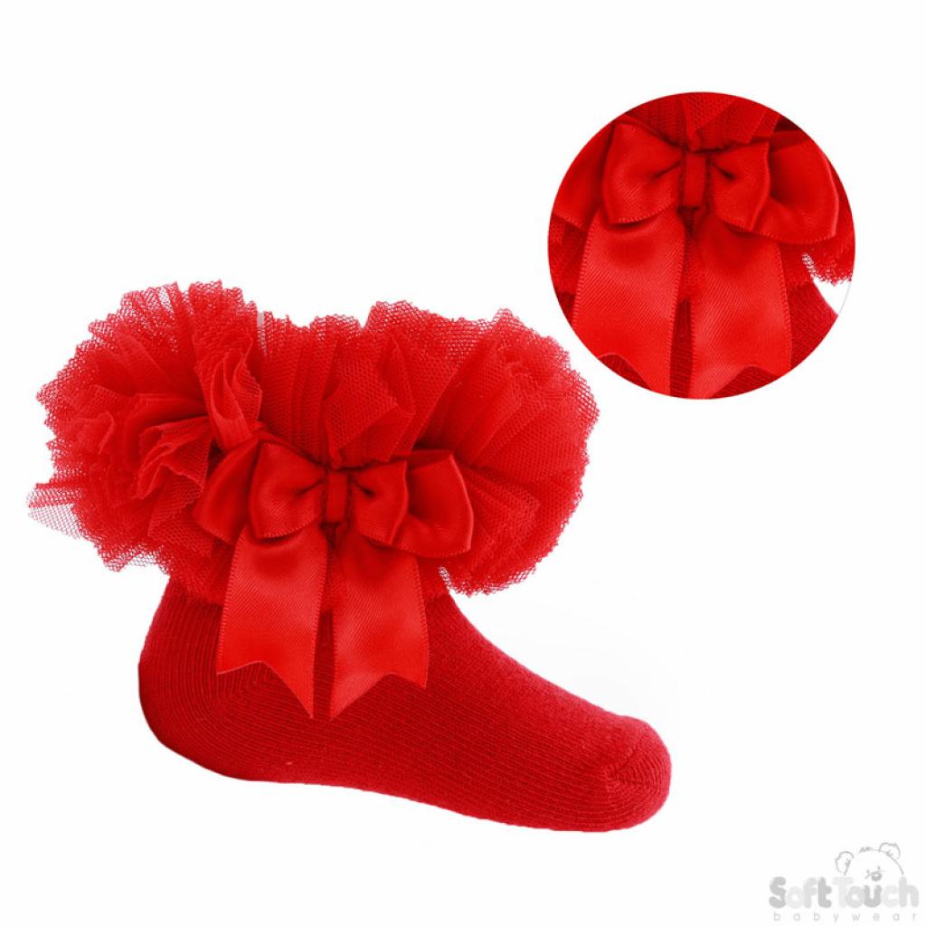 Organza Lace And Bow Tutu Socks