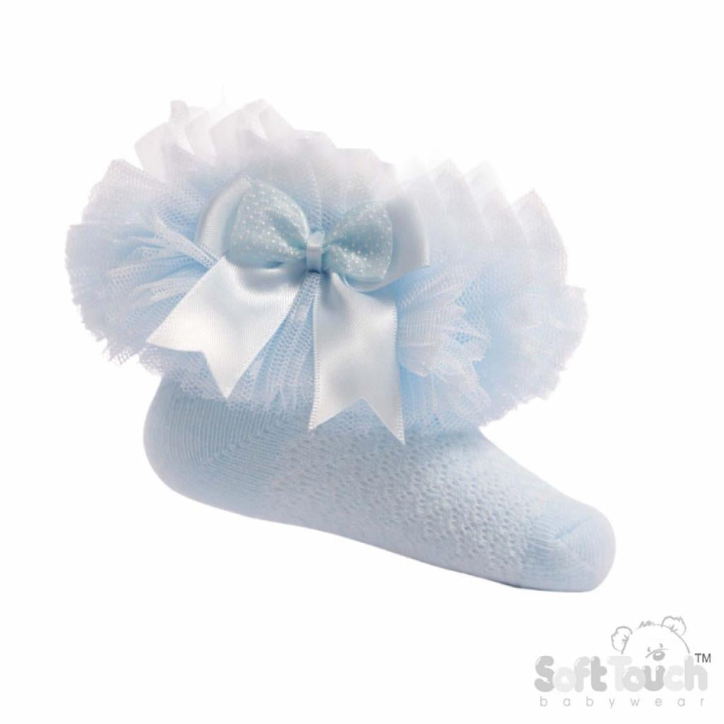 Organza Lace And Bow Tutu Socks
