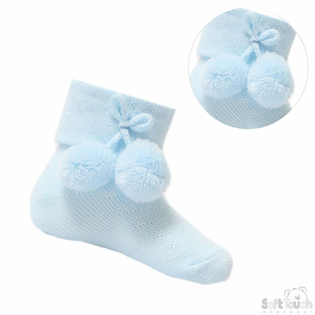 Diamond Pom Pom Socks