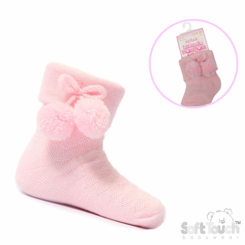 Diamond Pom Pom Socks