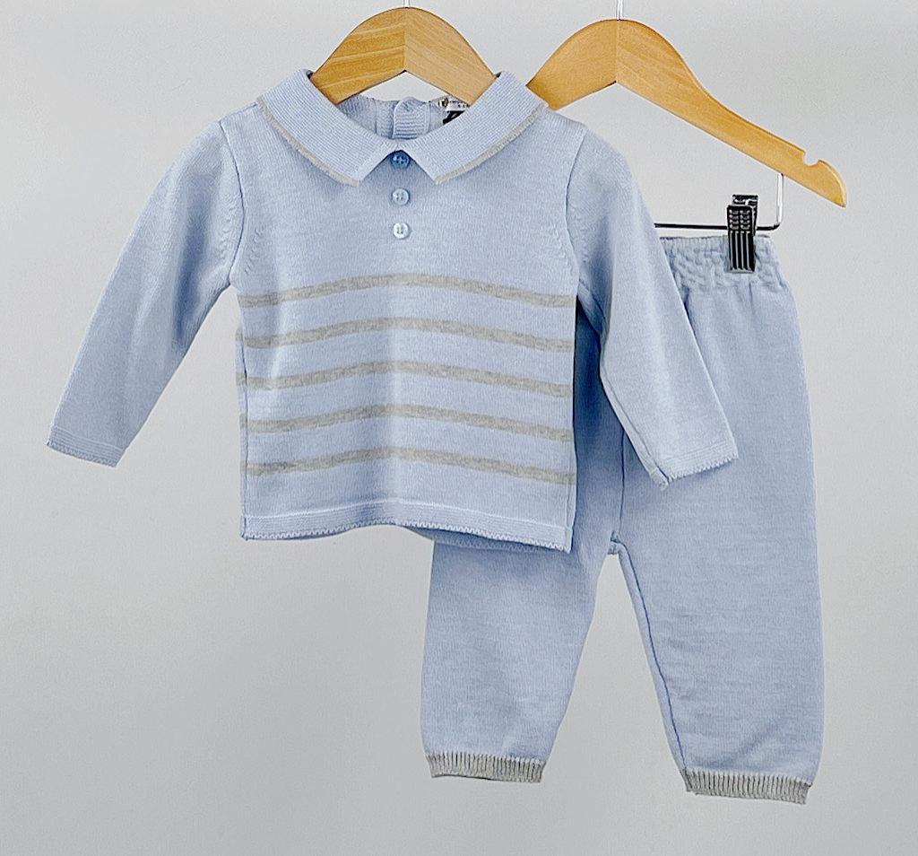 Stripe Knit Two Piece