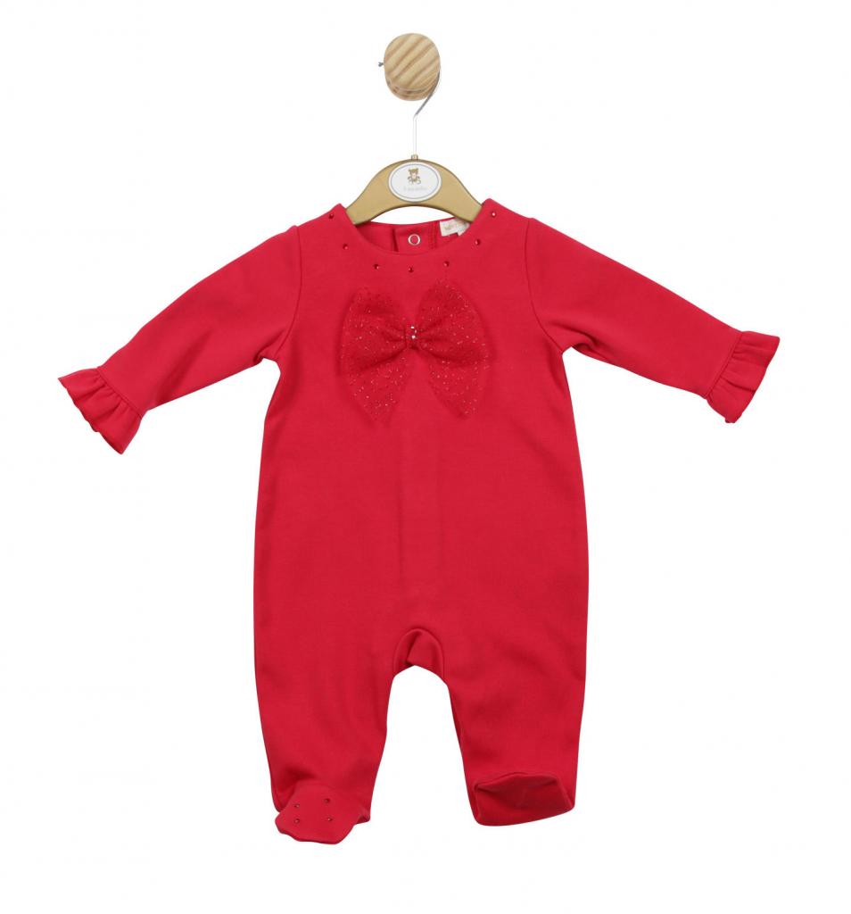 Mintini Girls Red Sparkle All In One