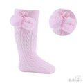 Pink Pelerine Knee Length Socks