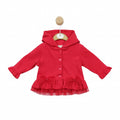 Mintini Girls Red Sparkle Jacket