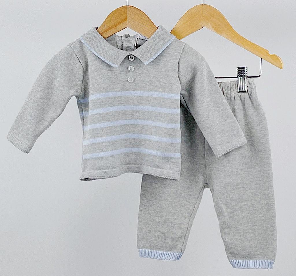 Stripe Knit Two Piece