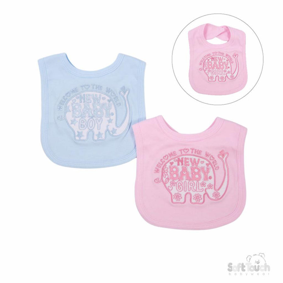 “Welcome To The World” Elephant Bib